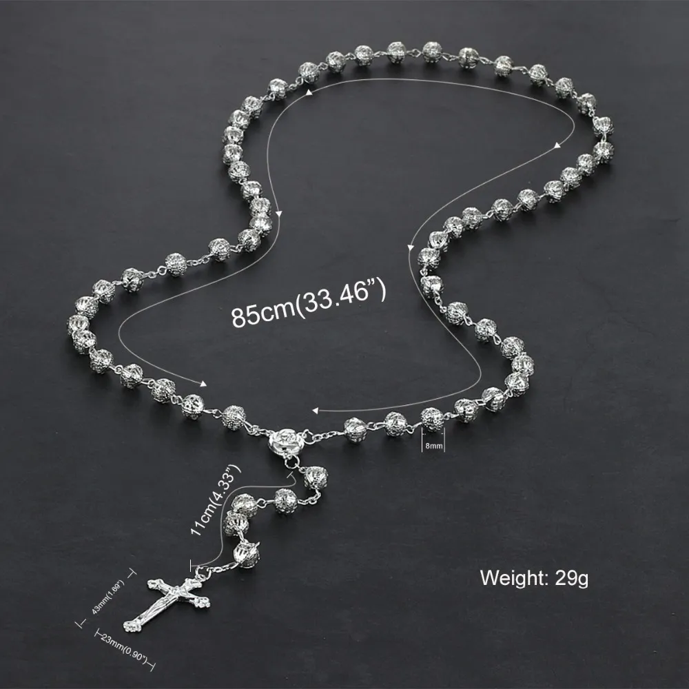 deeltje droom cassette Goud Zilver Tone Metalen Rozenkrans Kralen Link Collier Voor Vrouwen Mannen  Crucifix Jesus Hanger Religieuze Kruis Sieraden Geschenken CN20 Van 5,69 €  | DHgate