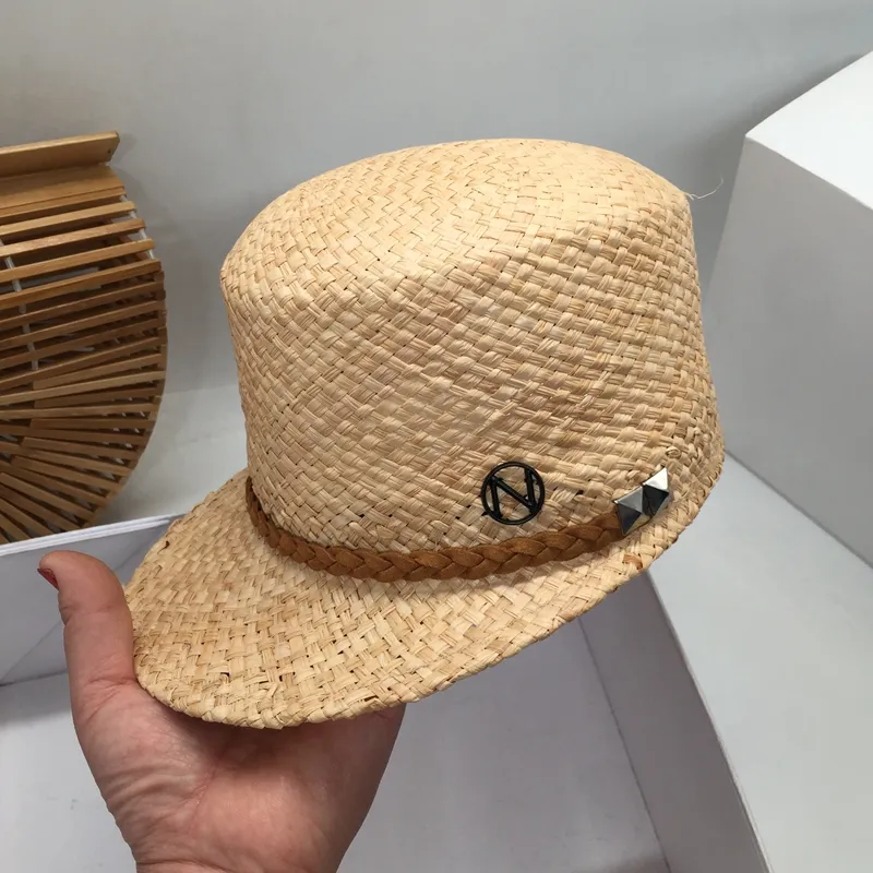 chapéu de palha equestre Lafite grama, cap lazer chapéu boné de beisebol plana de coringa fêmea japonês