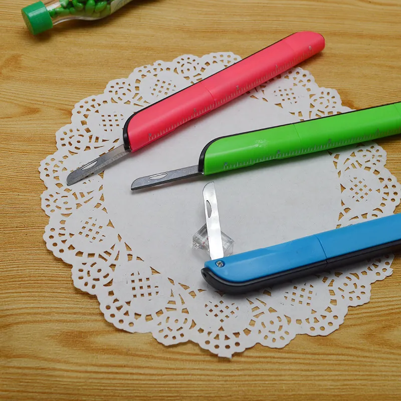 Paper Craft Scissors: Ballpoint Pens Style Flower Design Safety ...