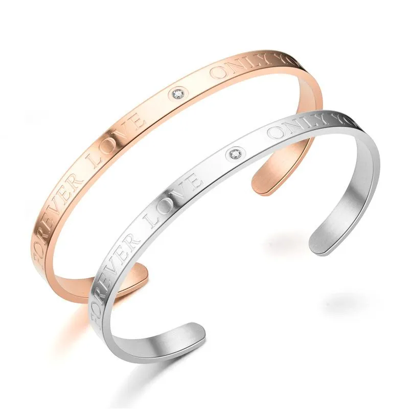 Save Big on Bulk Crystal Love Bracelet Sterling Silver Cuff Bangle  Bracelets: Women's Open Cuff Wristband, Stainless Steel Crystal Inlay,  Relationship