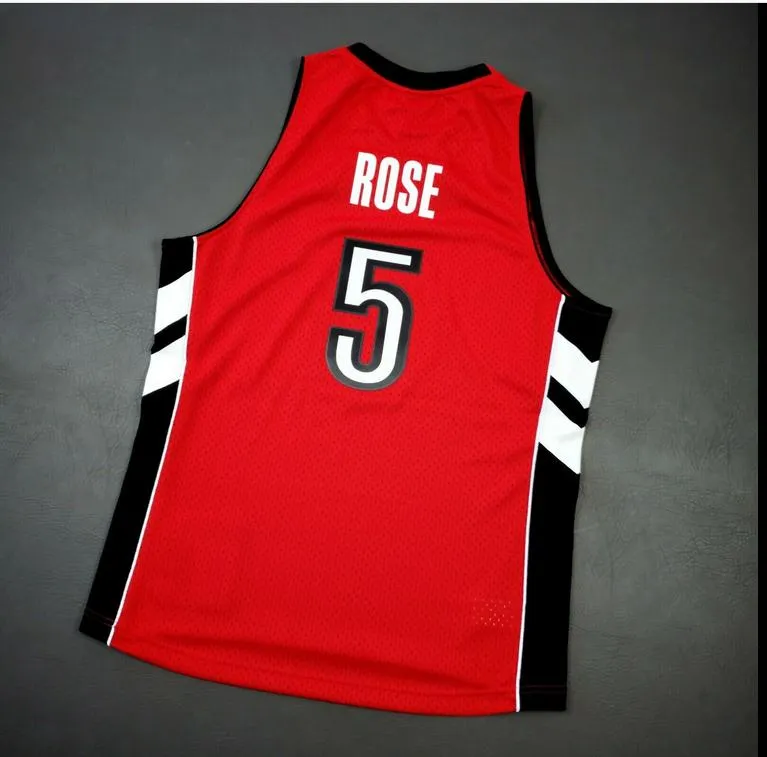 Özel Erkekler Gençlik kadınlar Vintage Jalen Rose Mitchell Ness 04 05 Koleji Basketbol Jersey Boyut veya özel herhangi bir ad veya numara formayı-4XL S