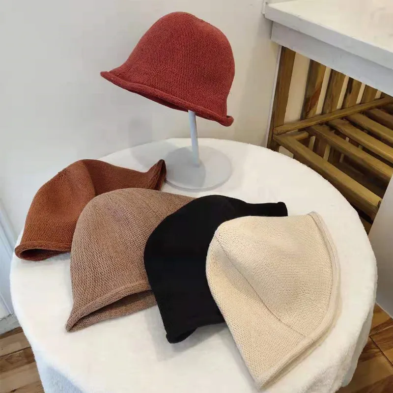 Новые модные осенние зима женщины рыбацкие шапки женские британские обжимные ведры шляпы уличные тренды кепки женские скаты