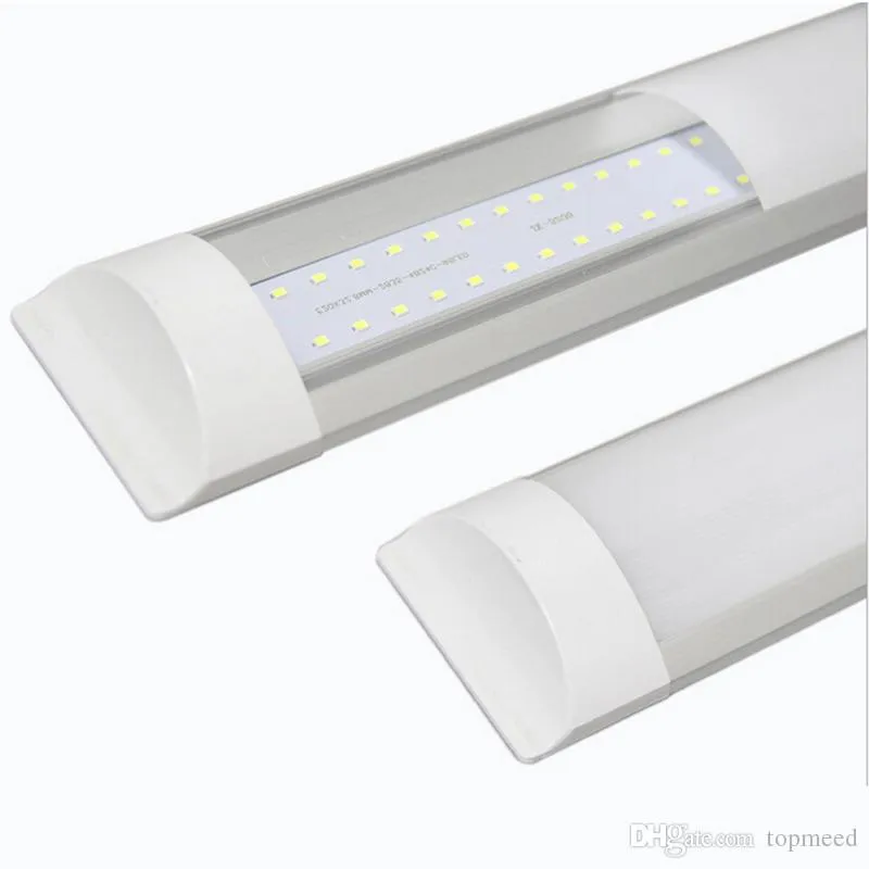 Surface Mounted LED Batten Double row Tubes Lights 2FT 3FT 4FT T8 Fixture Purificati LED tri-proof Light Tube 20W 30W 40W 85-265V 5050