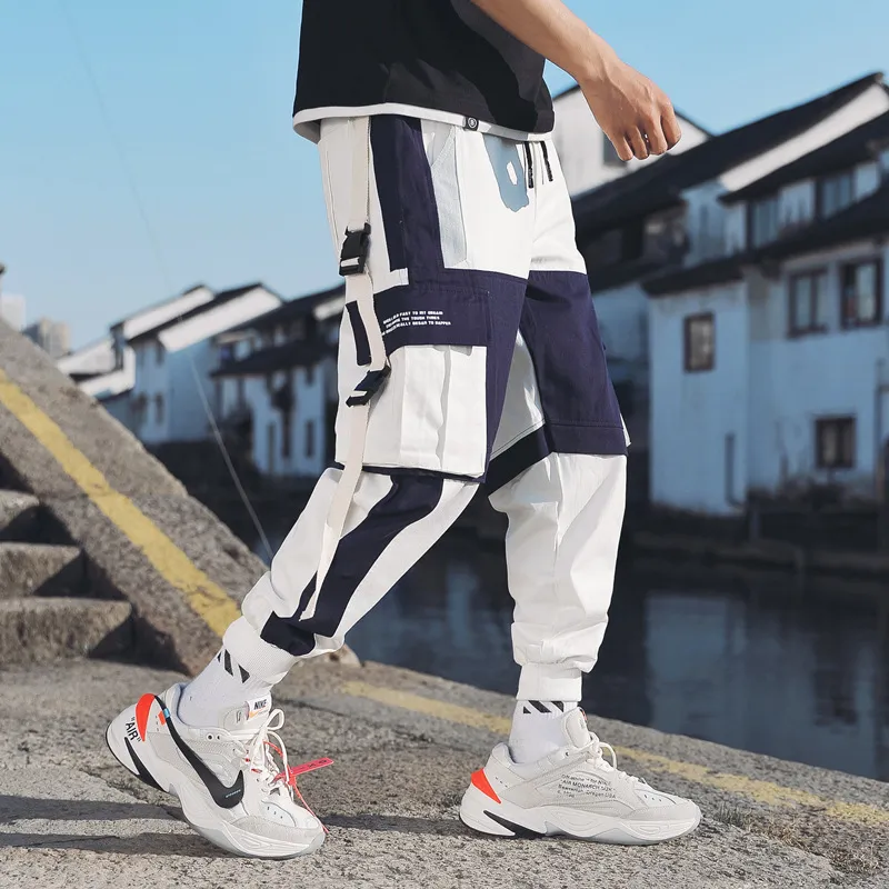 Autumn Mens Multi Pocket Cargo Harem Pants Hip Hop Casual Joggers Patchwork  Trousers For Harajuku Streetwear From Vintageclothing, $42.91