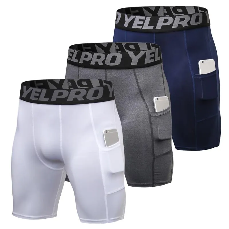 2020 Leggings de sport à séchage rapide Jogging collants de Compression Shorts de course Crossfit Shorts de sport sous-vêtements de football entraînement hommes