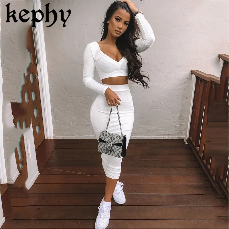 2 piece white outfit top