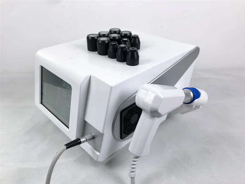 ESWT Sjukgymnastik Lufttryck Shock Wave Therapy Health Gadgets Shockwave Machine med 12 olika storlekar av behandla huvuden