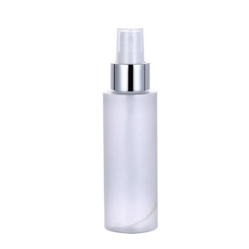 wholesale chaud 100 ml PET givré en plastique vide vaporisateur bouteille voyage maquillage parfum atomiseur conteneur expédition rapide