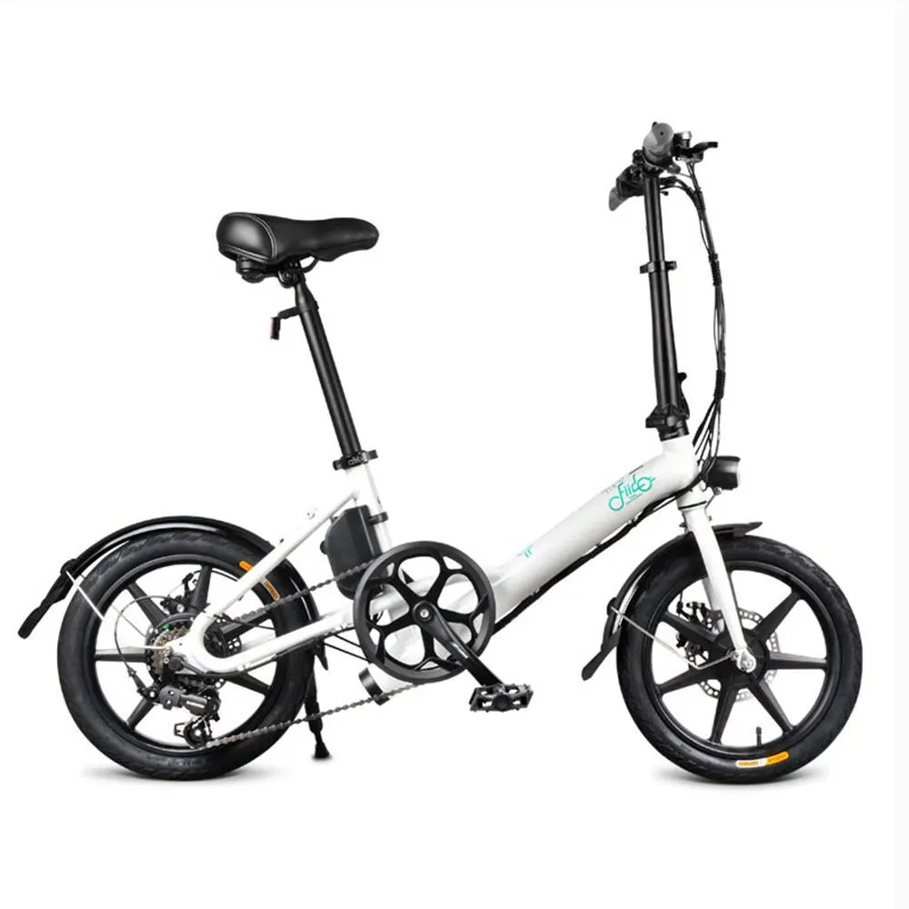 FIIDO D3S Folding ciclomotor elétrico da engrenagem da bicicleta deslocando Versão City Bike Commuter bicicleta 16 polegadas pneus 250W Motor Max 25 km / h SHIMANO 6 Velocidades Shi