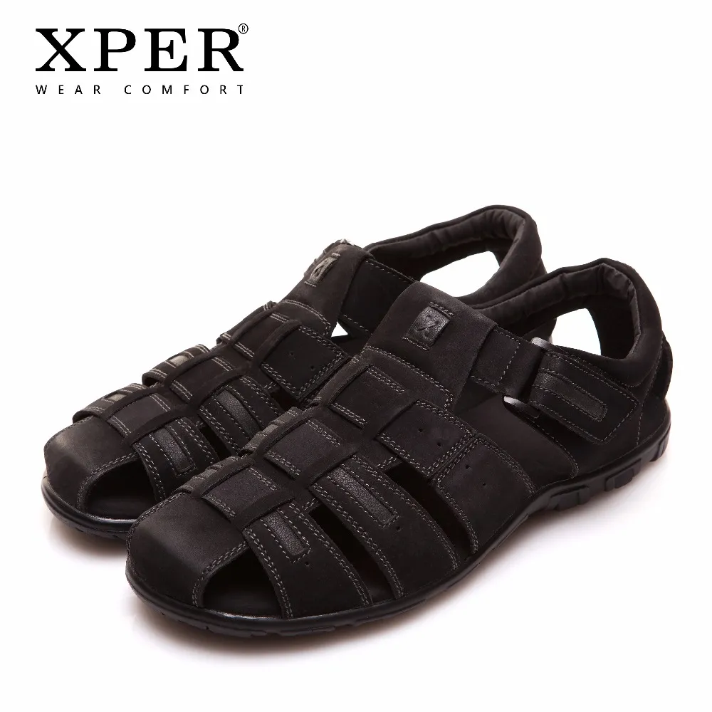 Maat 40 ~ 45 Merk Xper Mannen Sandalen Schoenen Fret Work Ademend Visser Schoenen Stijl Retro Gladiator # 701/702