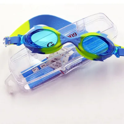 Lunettes de natation professionnels antibuée pour enfants Garçons Filles de natation Lunettes interphones pour bébé imperméable Lunettes de natation Sport aquatique coloré Lunettes