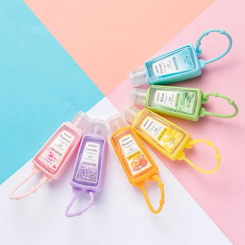 Silikon Sabun Şişeler Şampuan Seyahat Pompa Mini El Temizleyici şişeleri Taşınabilir Şişe sevimli Karikatür El Temizleyici Şişe KKA7728