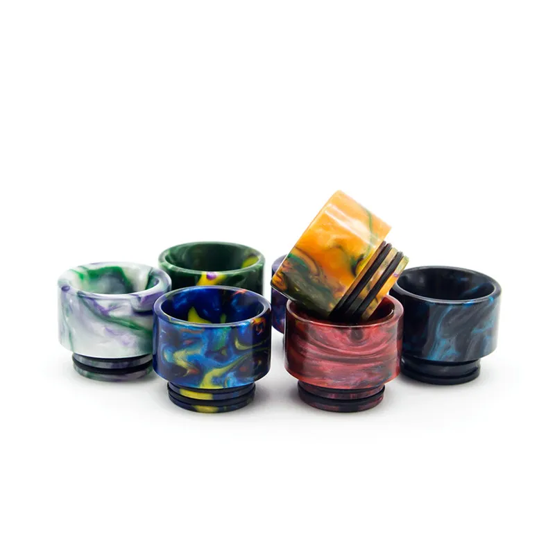 Epoxy Resin Drip Tip 810 Thread Wide Bore Mouthpiece Anti Oil Spit Spill Out No Spit Design for TFV12 Tank