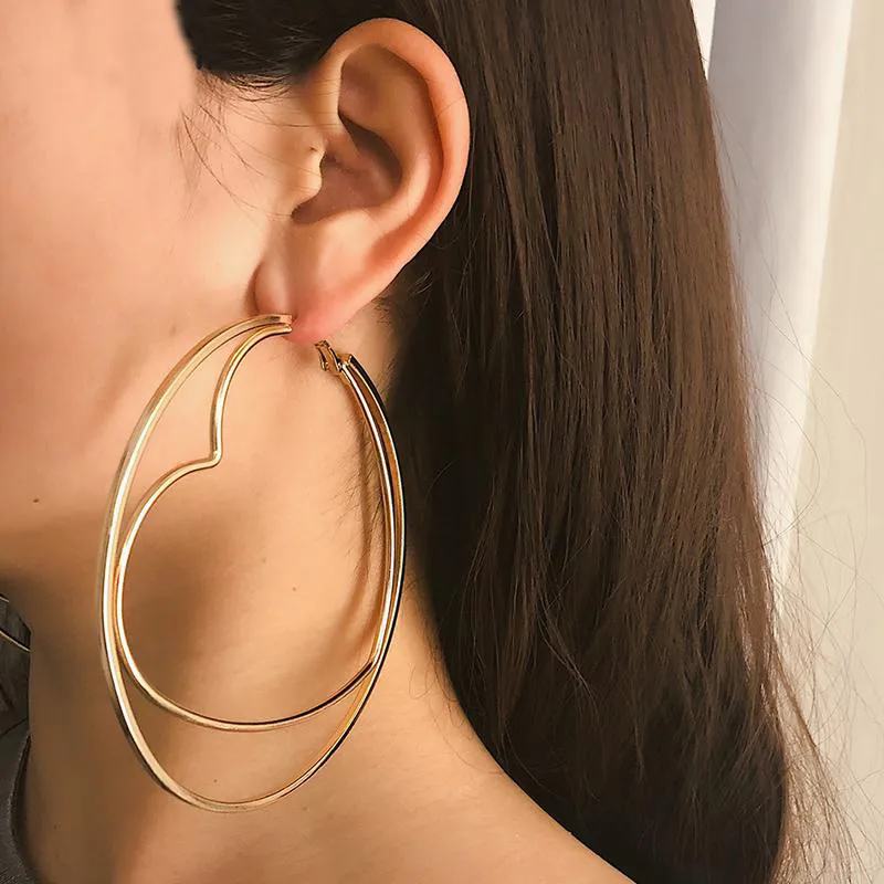 Hammered Metal Hoop Earrings | Gold Earrings For Daily Use | STAC Fine  Jewellery