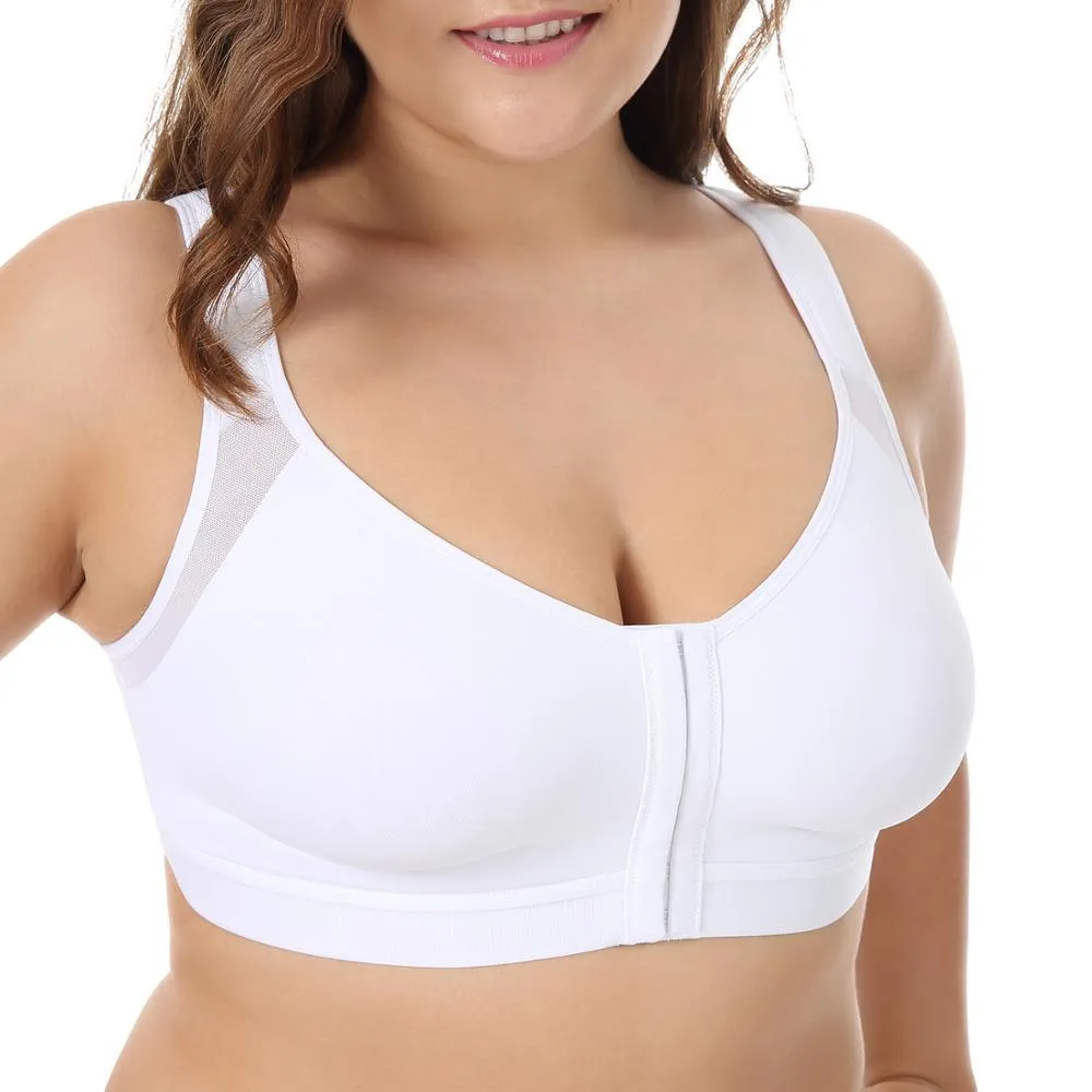 Plus Size Posture Knix Bras Plus Size With Front Closure And Back Support  In Black, White, And Beige Available In Sizes 34 40 B/C/D/DD Y200415262P  From Ai832, $23.46