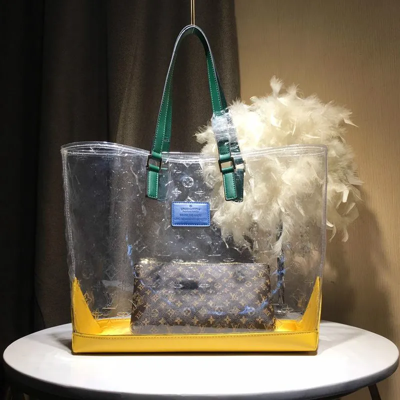Compra Diseñadores Louis Vuitton 2 Señoras De La Marca Bolsa Transparente  De Compras Bolso Ocasional A Cabo Viajes De Gran Tamaño Impreso Bolsa De  Hombro Barato | Entrega Rápida Y Calidad | Es.Dhgate