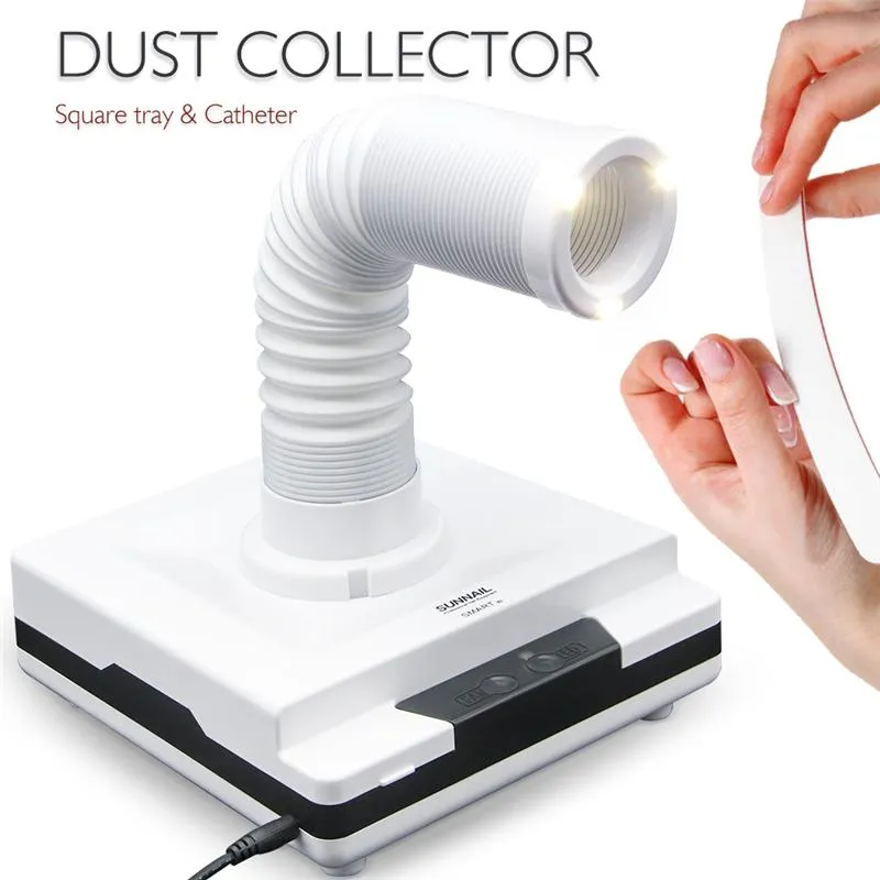 Dépoussiéreur à ongles 60W 4500 tr/min aspirateur pour manucure aspirateur dépoussiéreur coude rétractable collecteur de poussière à ongles