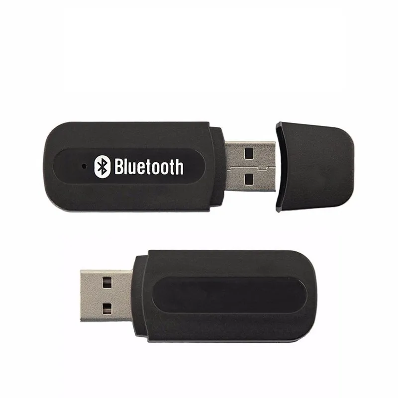 Горячие Мини Портативный 3,5 мм AUX Беспроводная связь Bluetooth Car Kit USB Music Аудиоадаптер приемник для Smart Phone Tablet PC бесплатной доставкой