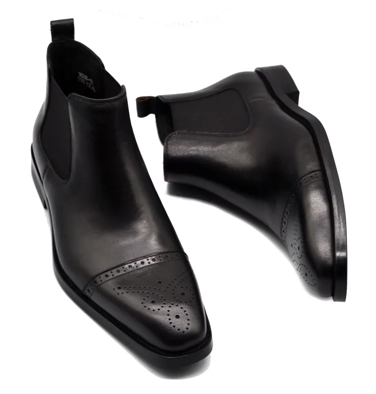 Дизайнер-Brogue design мужские ботинки платья, супер качественные мужские бизнес-сапоги размер 38-44 MBS 032