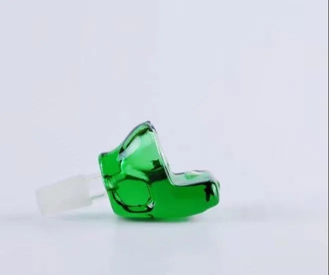 Groene toilet Glaswerk, Groothandel Glass Bongs Olie Brander Glasleidingen Waterpijp Olierouts Roken Gratis verzending