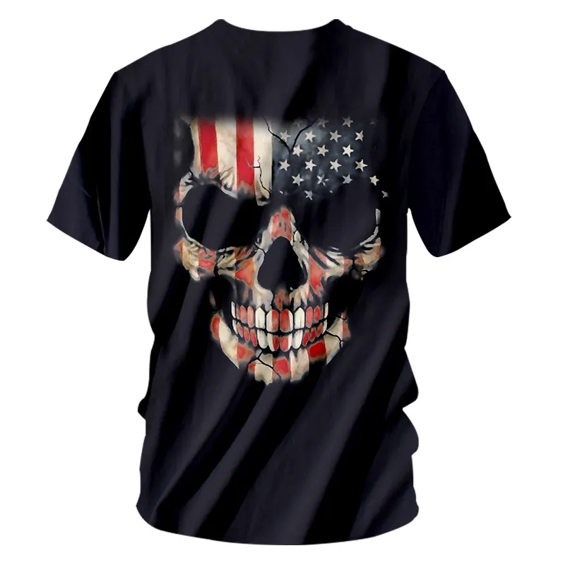T shirt online skull homme