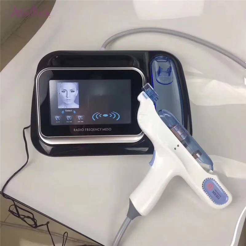 EU TAX FREE Electronic Nano Crystalline with RF and Photon LED No Needle Mesotherapy Injection Gun Vital Injector Machine