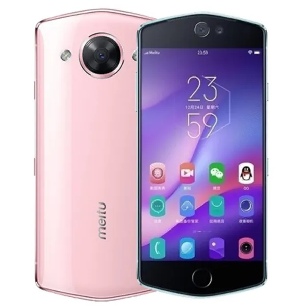 Téléphone portable d'origine Meitu M8s 4G LTE 4 Go de RAM 64 Go de ROM MT6797X Deca Core Android 5,2 pouces 21,0MP 3100mAh ID d'empreintes digitales Smart Mobile Phone