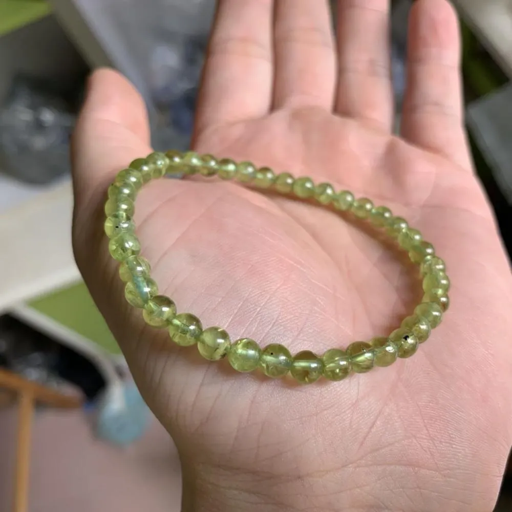 Raw Kunzite Dark Aquamarine Moonstone Peridot Healing Crystal Bracelet –  Moana Treasures