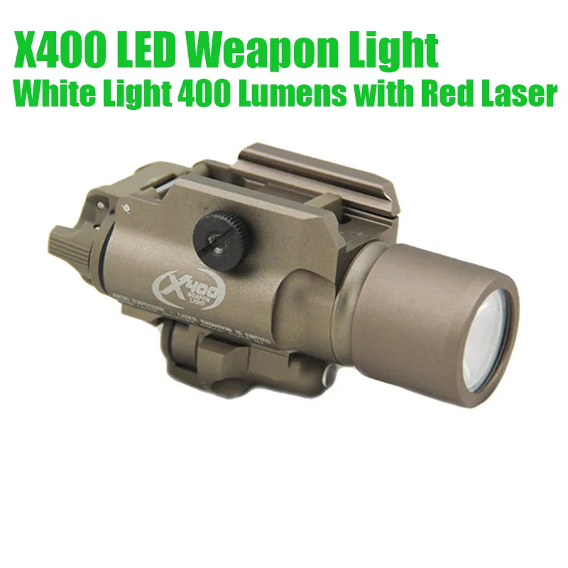 Cnc Tactical Making Sf X400 Light Led Pistol Rifle White Light with Red Laser