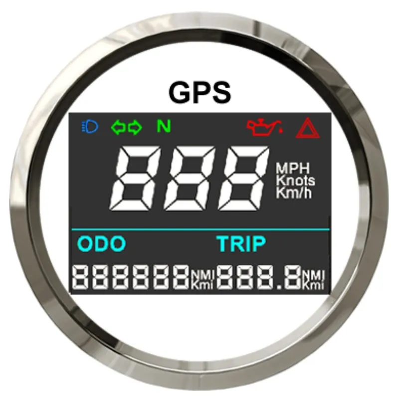 Digital GPS Geschwindigkeitsmesser Tageskilometerzähler Justierbar