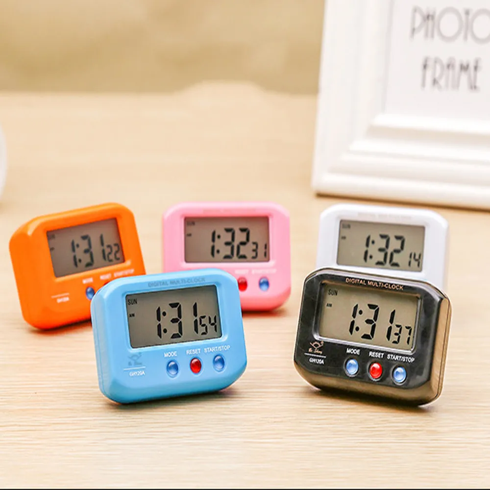 Mini Digitaluhr Hintergrundbeleuchtung LED-Anzeigetasche Wecker Snooze  Kalender Kreativer Wecker Reloj Despertador