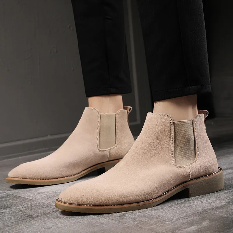 Mens suede ankle boots top