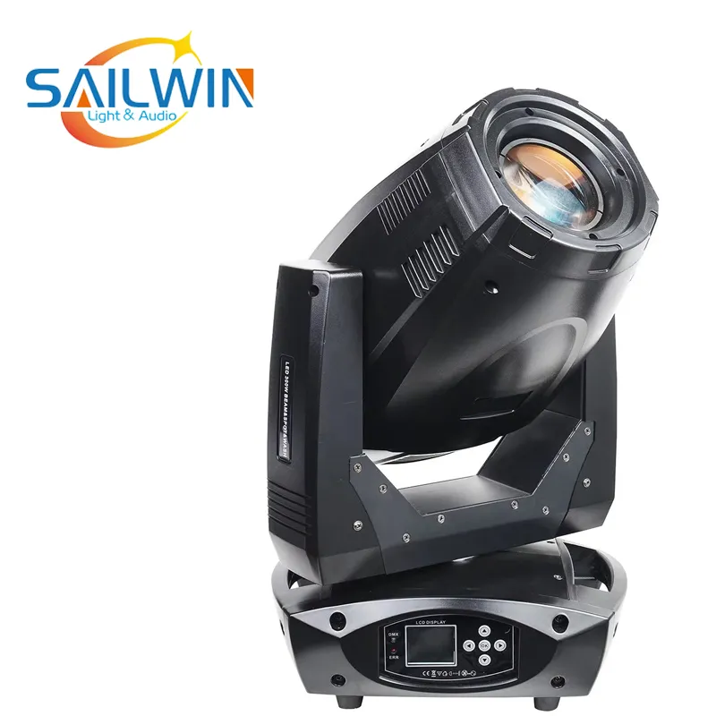 Factory sale Professional DJ Bar Party Show Stage Light White DMX 512 300W LED 3IN1 Beam Spot wash Moving Head Light