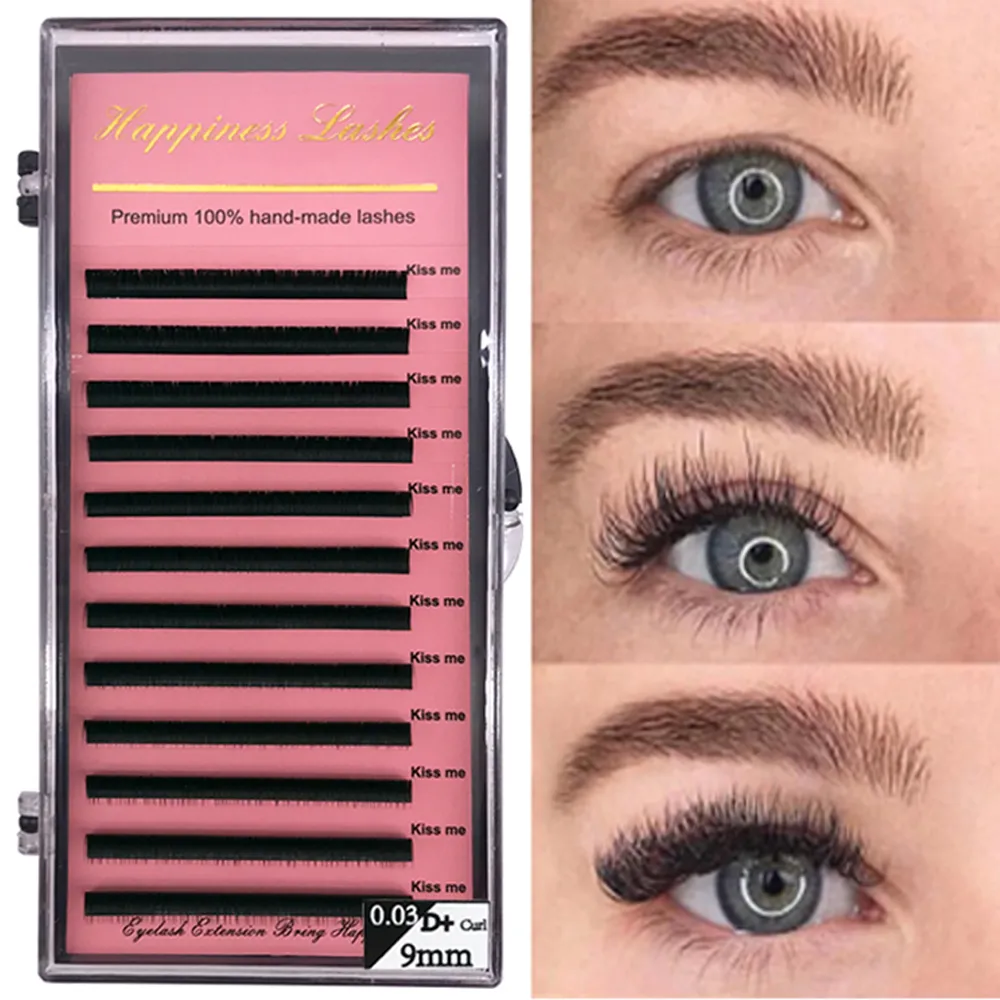 HPNESS EYELASH Extension Training Academy Lashes 12 Lijnen Gemengde lengte Zeer zachte Korea Silk Volume Lashes