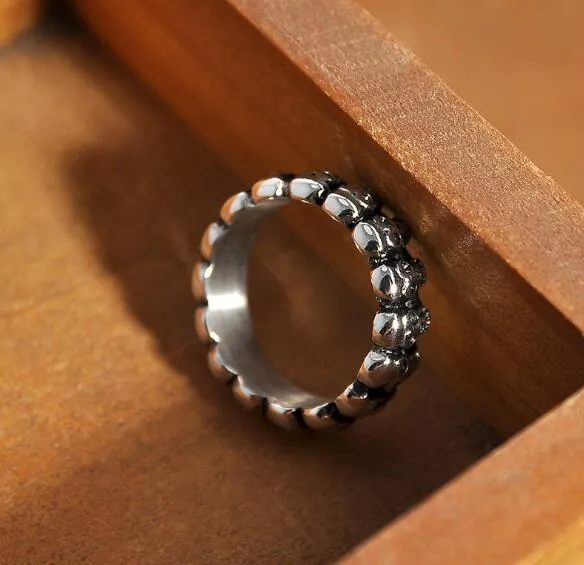 Punk Mode Schädel Finger Ring für Frauen Kühlen Hip Hop Schmuck Antik Silber Schöne Geschenke Gothic Skeleton dame Ringe