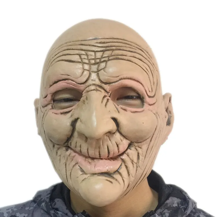 Acheter Masque de noël en Latex pour vieille femme, tête complète