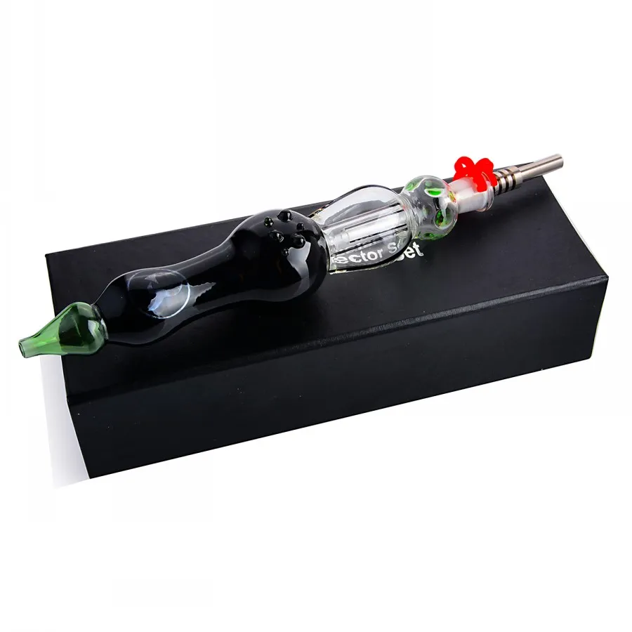 Bruciatore di olio di vetro Pipa Bubbler Posacenere Kit di collettori Set Tubi di vetro per fumatori Accessori per tabacco Giunto 14mm