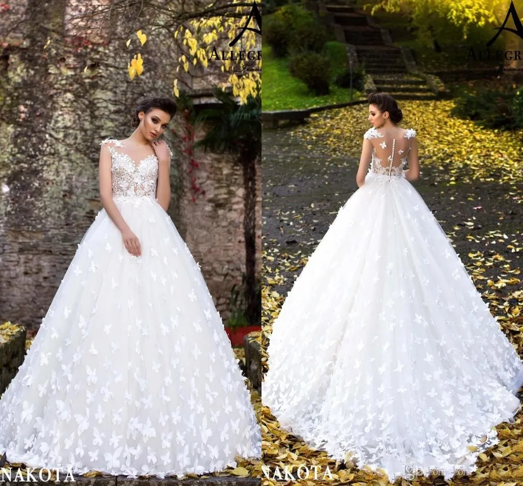 Abito da deals sposa con farfalle