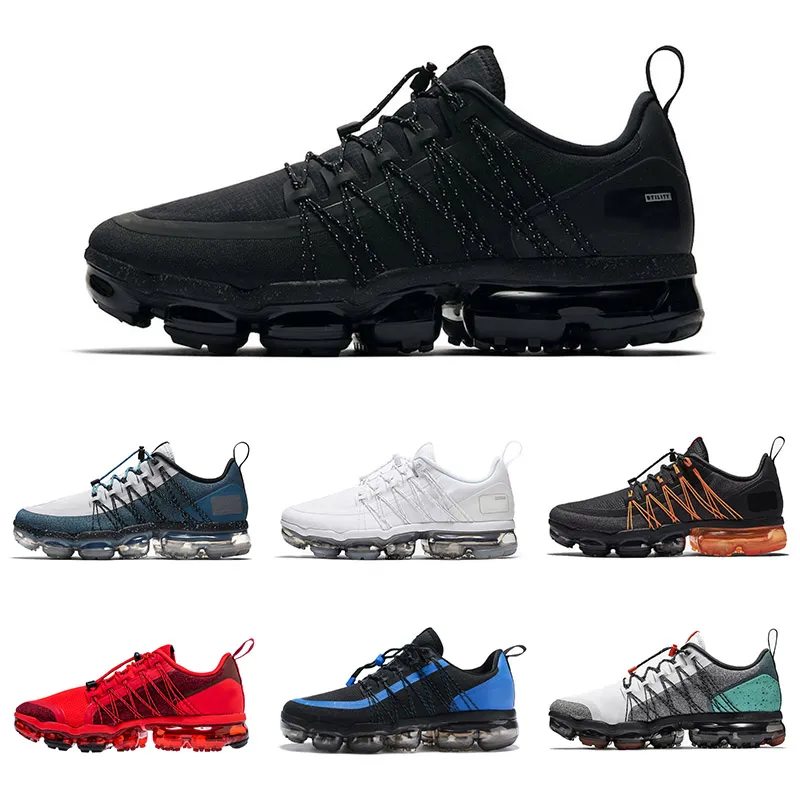 2019 NIKE AIR vapormax Run Utility VM Uomo Scarpe da corsa Migliore qualità Nero Antracite Bianco Rifletti Argento Scarpe da donna Calzature sportive Taglia 40-45