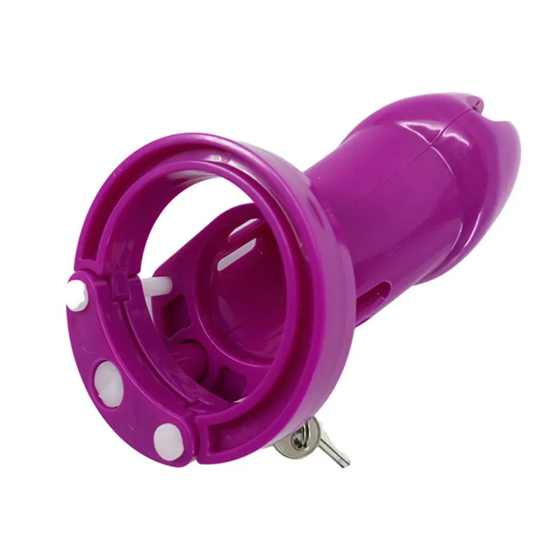 Lila férfi eszköz CB6000 CB6000s 5 ketreces szüzesség erényzár gyűrű felnőtt szexjáték G7-3-9_voghion.com