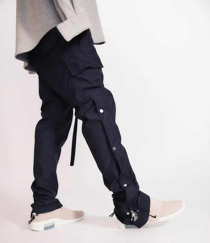 Men's side snap best sale athletic pants