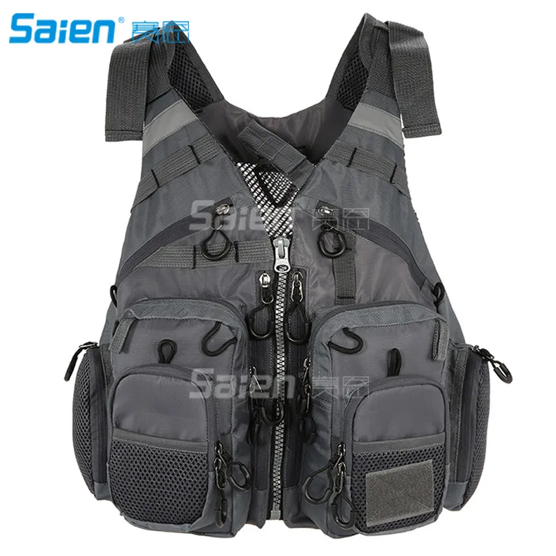 Fly Fishing Vest With Tactical Safety Features Breathable Polyester Mesh  Design For Swimming, Sailing, Boating, Kayaking & Floating From Tlqr,  $37.57