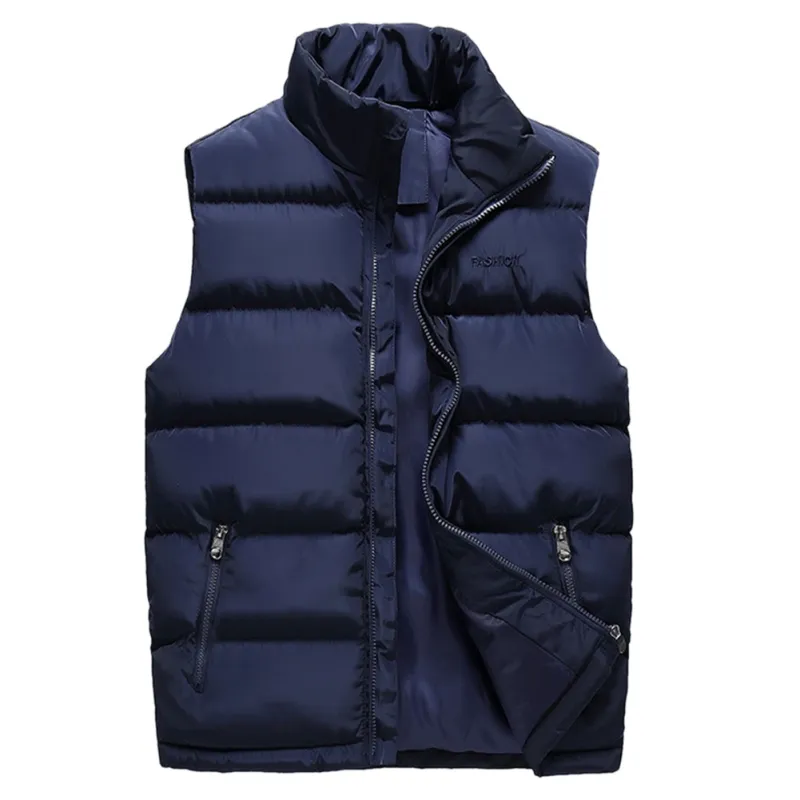 Fashion-Winter Down Quilted Vest Body Warmer Warm Ärmlös Vadderad Jacka Vit Duck Down Coat Ny