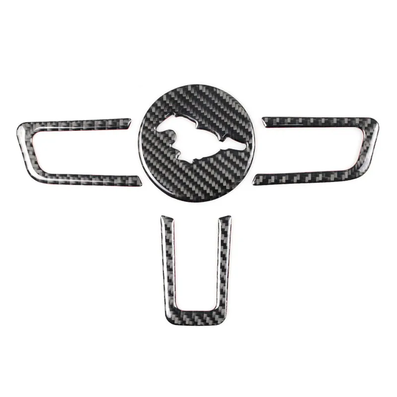 Carbon Fiber Lenkrad Emblem Dekoration Ring Aufkleber Logo Aufkleber Auto  Zubehör Für Ford Mustang 2015 2019 Auto Styling Von 7,45 €