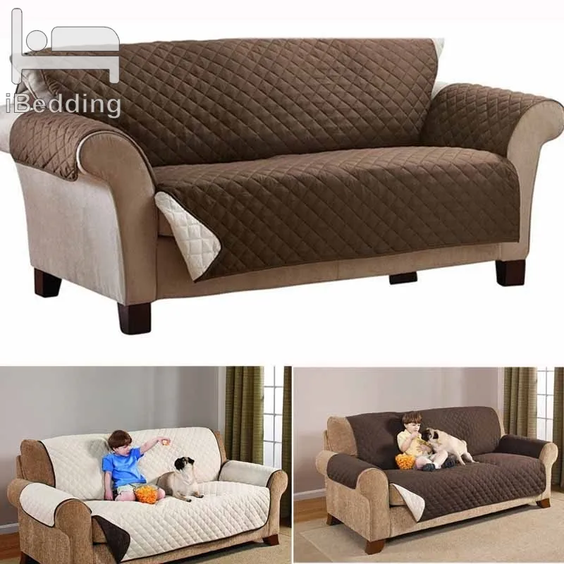 High Quality Double Side Sofa Cushion Pets Dogs Sofa Covers Waterproof Removable Couch Recliner Slipcovers Furniture Protector Y200330