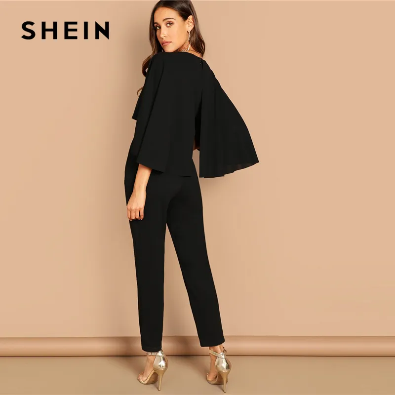 Shein cape sales jumpsuit