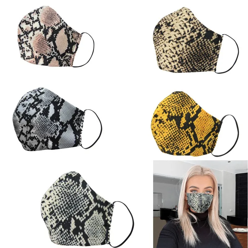 Luipaard print mode gezicht maskers wasbaar stofdicht gezicht mond maskers vrouwen herbruikbare ontwerper gezichtsmasker DHL verzending