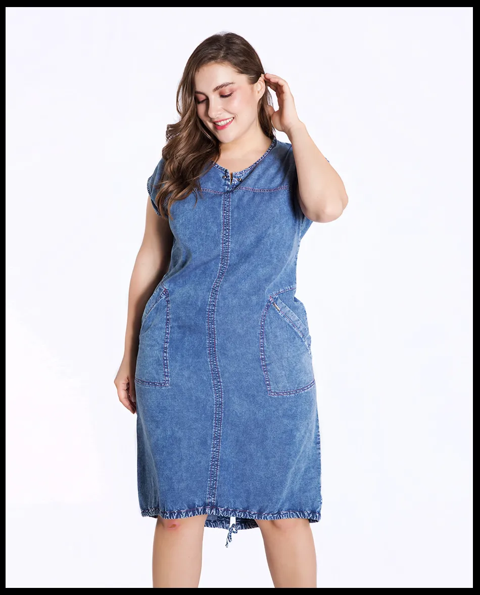 Maxi Dress Ladies Denim Pinafore Dress Plus Size Women's Plus Size Denim Overalls Dress Romper Sleeveless Maxi Dress Ladies Denim Pinafore Dress Plus Size Women's Plus Size Denim Overalls Dress Romper Sleeveless