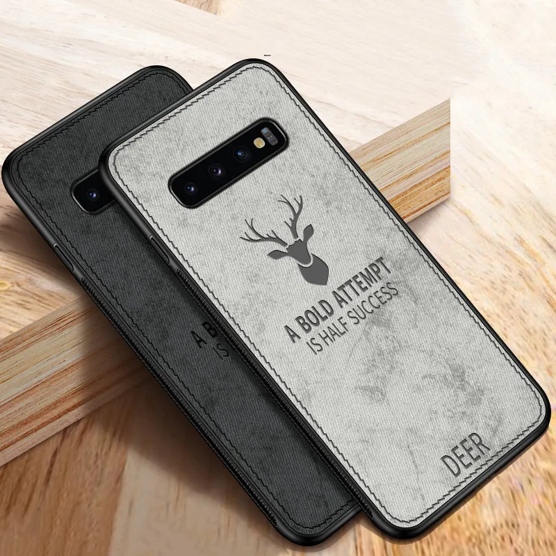 Deer Hybrid TPU + PU Fundas de cuero Funda para Samsung Galaxy S10 S10E S10 PLUS S8 S8 PLUS S9 S9 PLUS NOTA 8 NOTA 9 M20 100PCS