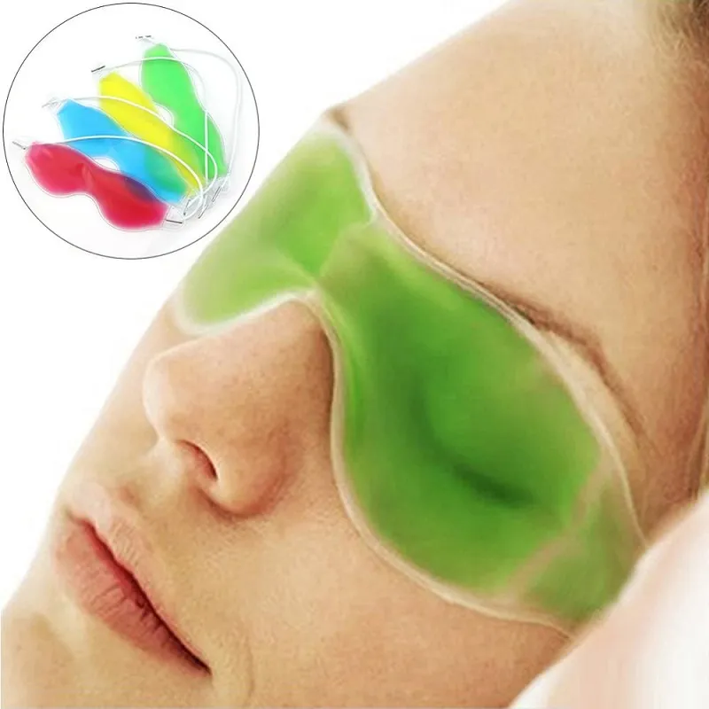 20 Adet Mix renkler buz göz Maskesi Gölgelendirme Yaz buz gözlükleri göz yorgunluğu rahatlatmak koyu halkalar kaldırmak göz jeli buz paketi uyku maskeleri
